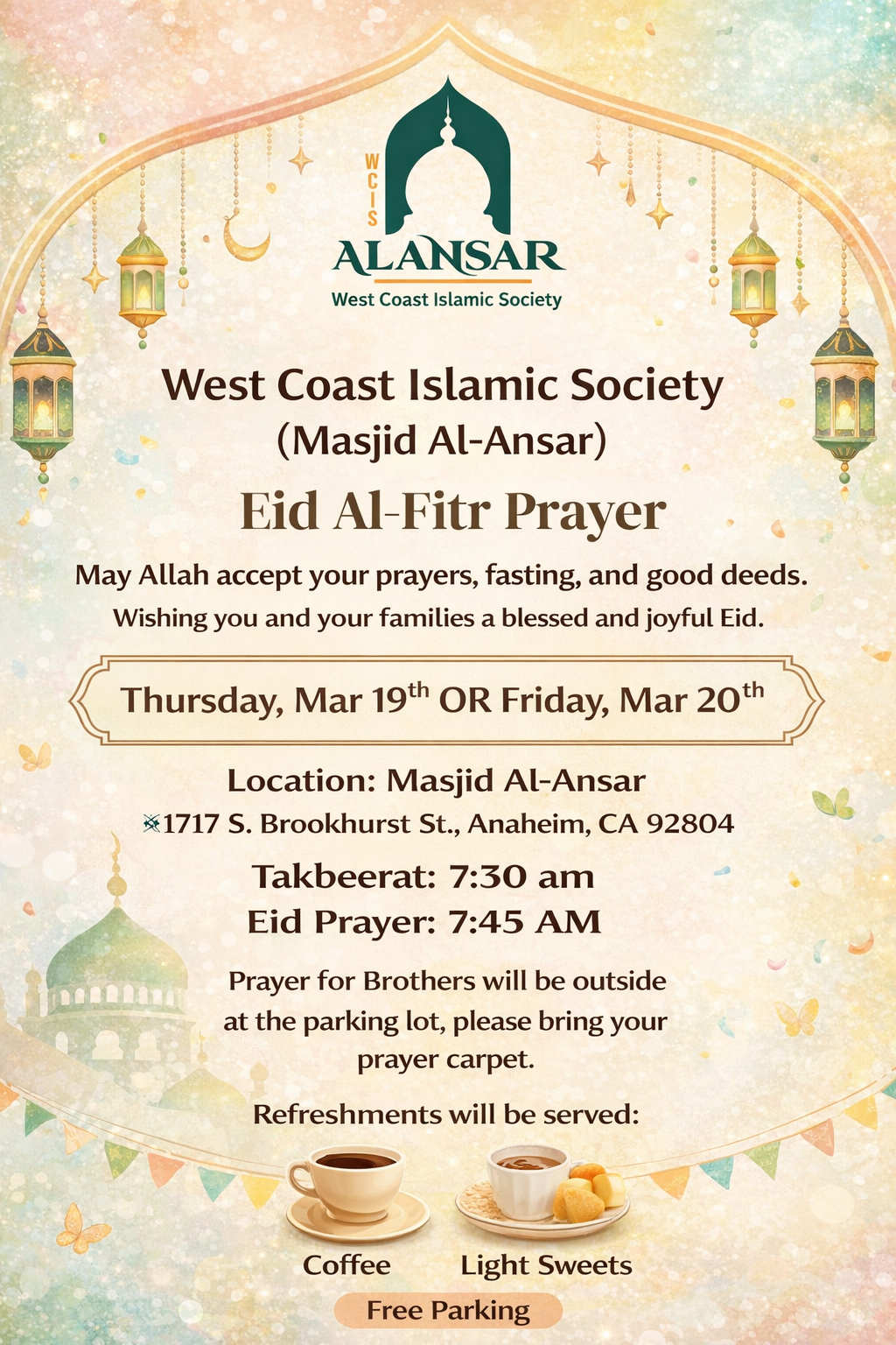 Eid Al-Fitr Prayer
